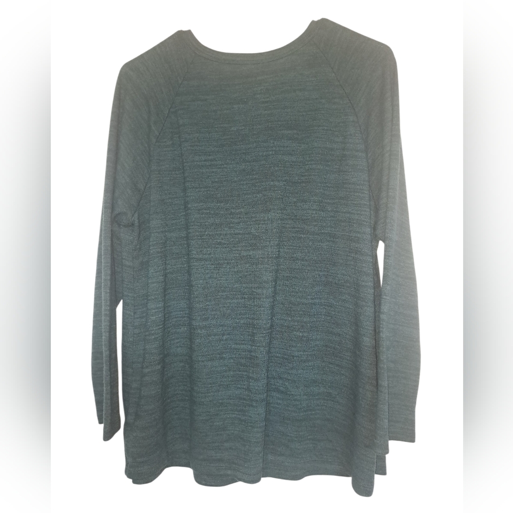Torrid 1 Plush Snap Henley Long Sleeve Raglan Tee - Picture 5 of 7